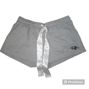 NFL Baltimore Ravens Woman's Sleep Shorts Grey Size L